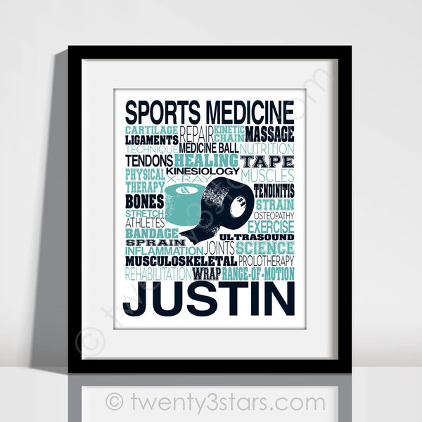 Physical Therapy Typography Wall Art - twenty3stars