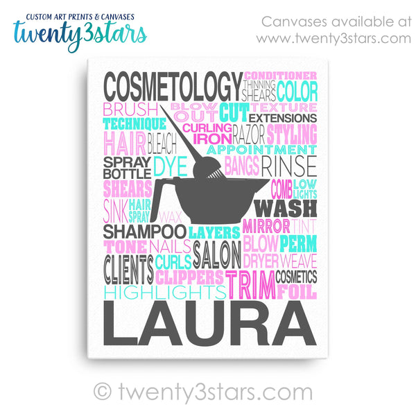 Cosmetology Typography Wall Art - twenty3stars