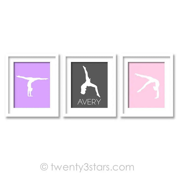 Gymnastics Silhouette Trio Wall Art - twenty3stars