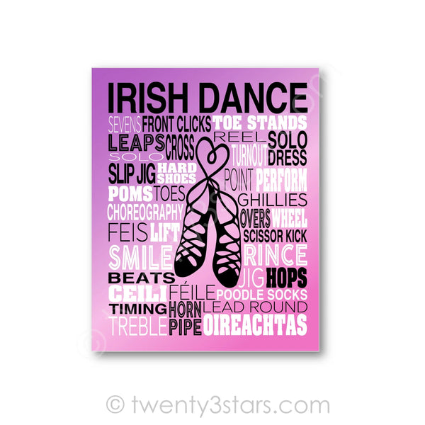 Irish Dance Shoes Wall Art - twenty3stars