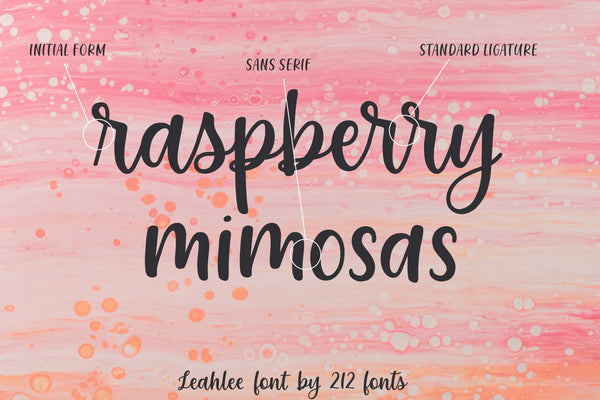 Leahlee Script and Sans Handwritten Font Family (OTF) - by 212fonts 212 Fonts