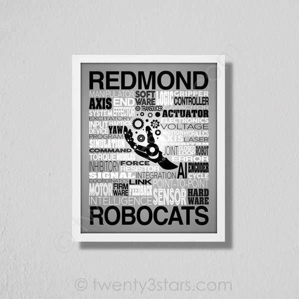 Robotics Typography Wall Art - twenty3stars