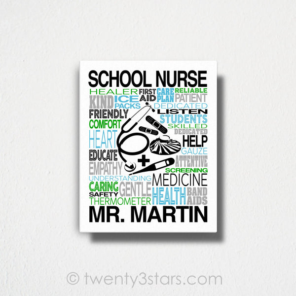 School Nurse Wall Art -twenty3stars