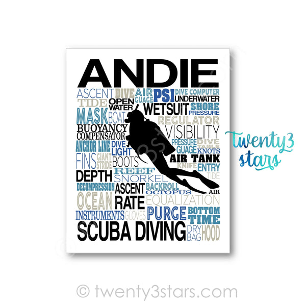 Scuba Diving Wall Art - twenty3stars