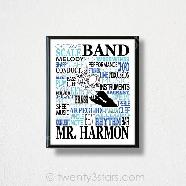 Saxophone Typography Wall Art - twenty3stars