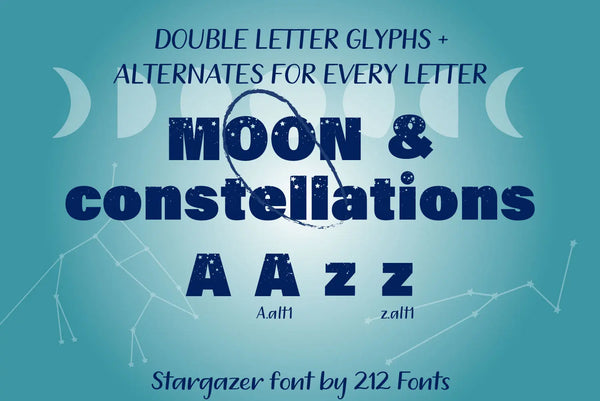 Stargazer Display Font & Dingbat (OTF) - by 212fonts 212 Fonts