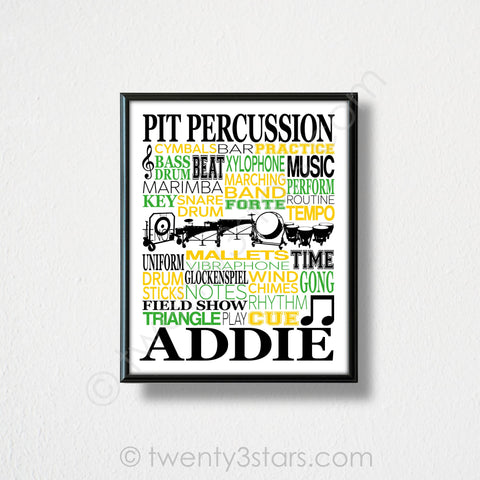 Pit Percussion Wall Art - twenty3stars