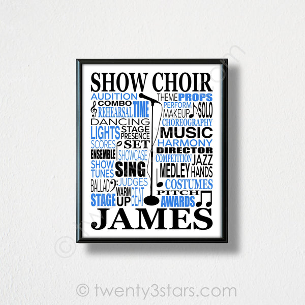 Show Choir Microphone Wall Art - twenty3stars