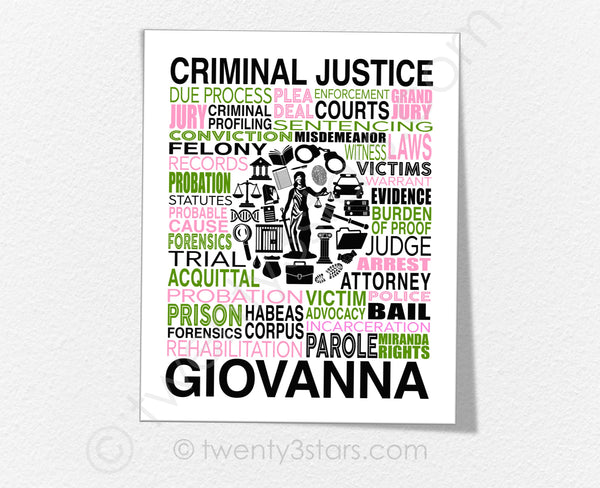 Criminal Justice Wall Art - twenty3stars