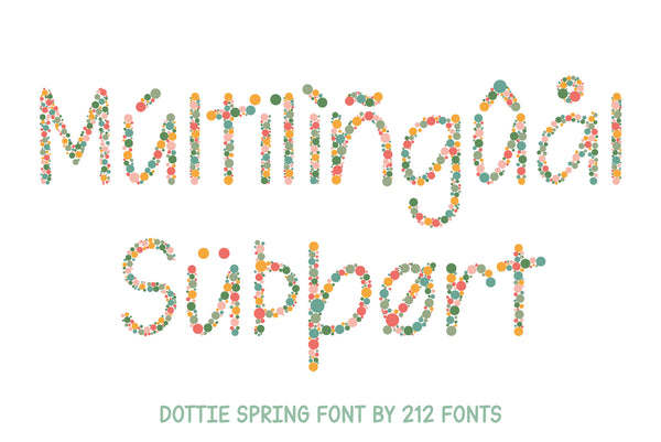 Dottie Color SVG OTF Font Family (OTF) - by 212fonts