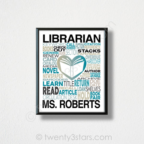 Librarian Wall Art - twenty3stars