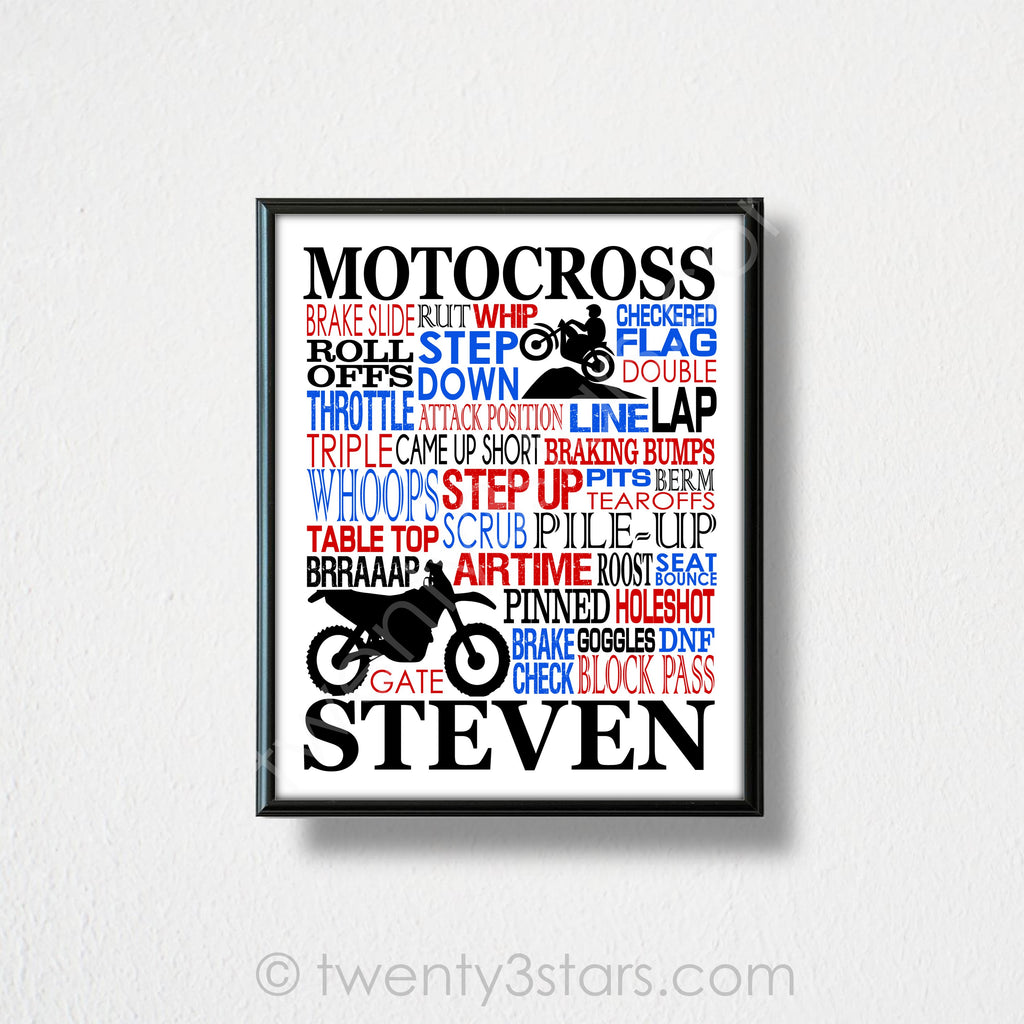 Art Poster Motocross sport