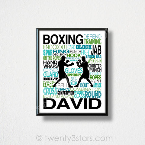 Men's Boxing Wall Art - twenty3stars