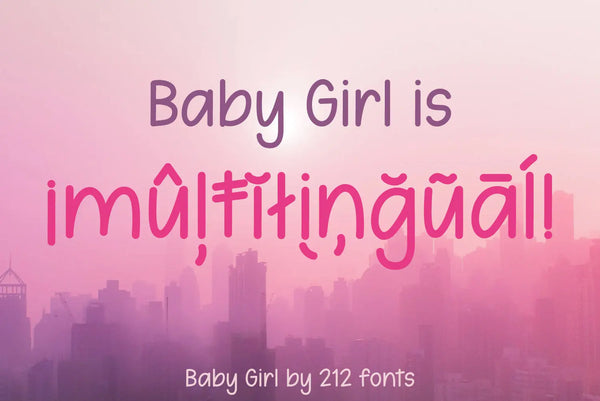 Baby Girl Handwritten Font Family (OTF) - by 212fonts 212 Fonts