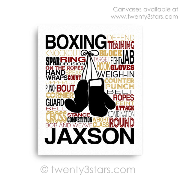 Boxing Gloves Wall Art - twenty3stars