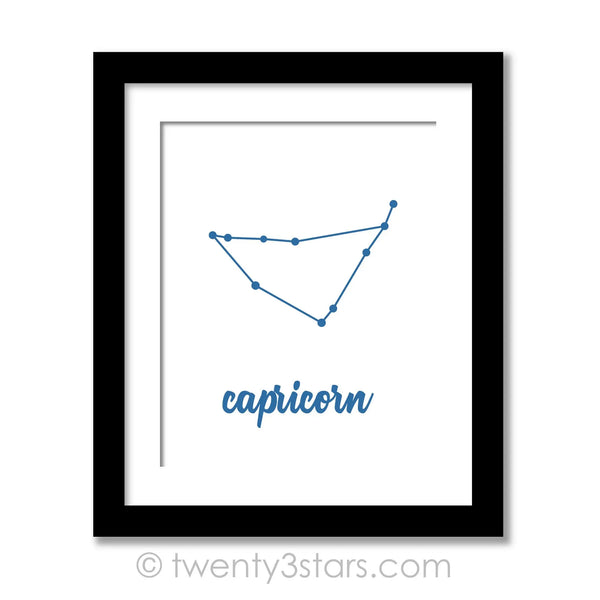Capricorn Consellation Star Wall Art - twenty3stars