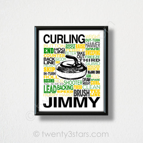 Curling Wall Art - twenty3stars