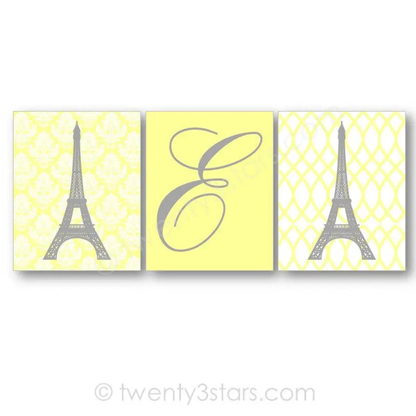 Eiffel Tower & Monogram Wall Art - twenty3stars