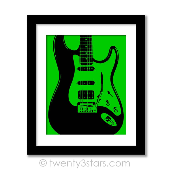 Electric Guitar Close Wall Art - twenty3stars