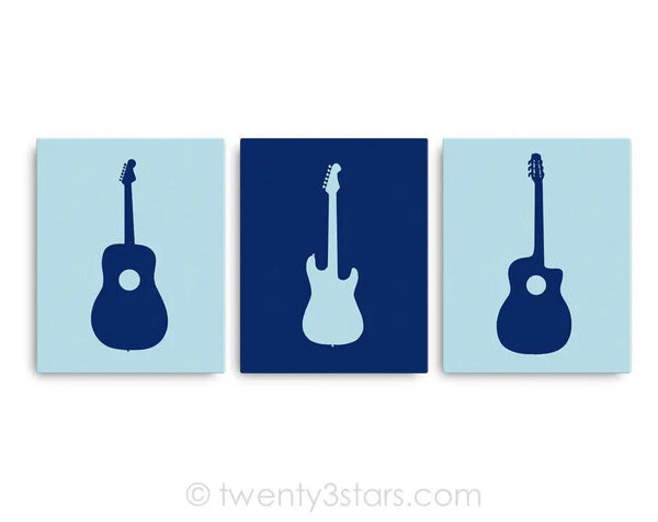 Electric & Acoustic Guitars Wall Art - twenty3stars