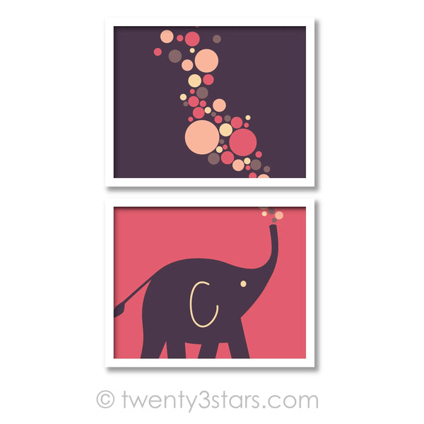 Elephant & Bubbles Wall Art - twenty3stars
