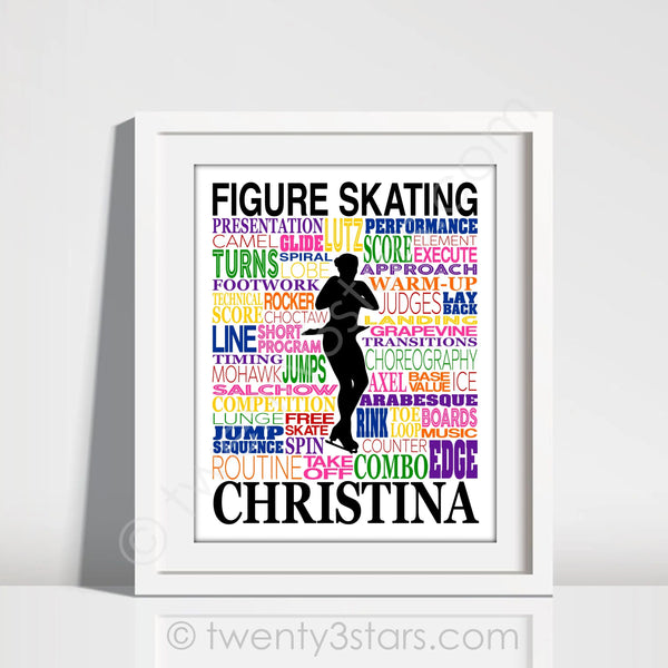 Figure Skating Spin Wall Art - twenty3stars