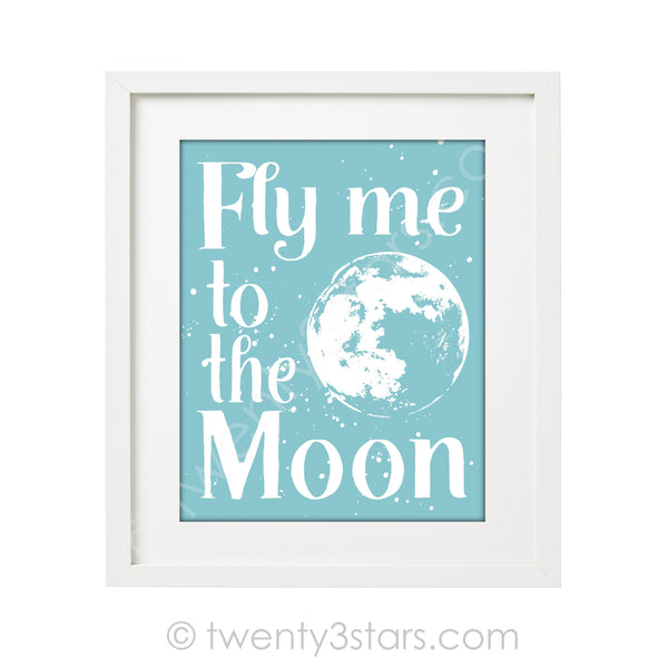 Fly Me To The Moon Wall Art - twenty3stars