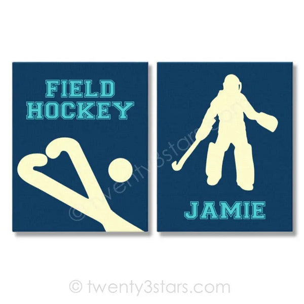 Girl's Field Hockey Love Wall Art - twenty3stars