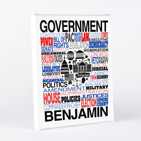 Government Typography Wall Art - twenty3stars