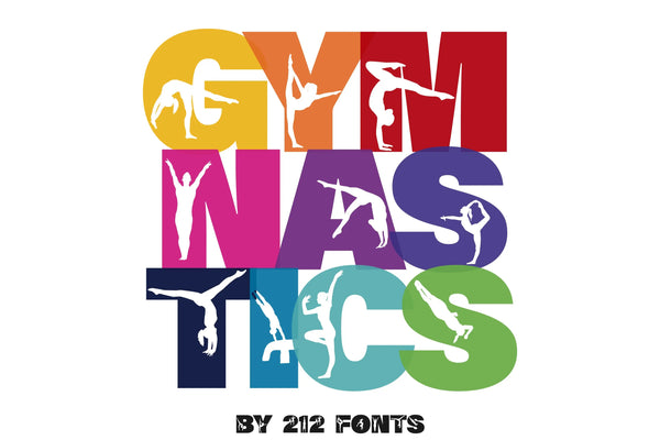 Gymnastics Caps Display Font (OTF) - by 212fonts 212 Fonts