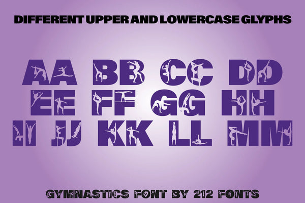 Gymnastics Caps Display Font (OTF) - by 212fonts 212 Fonts