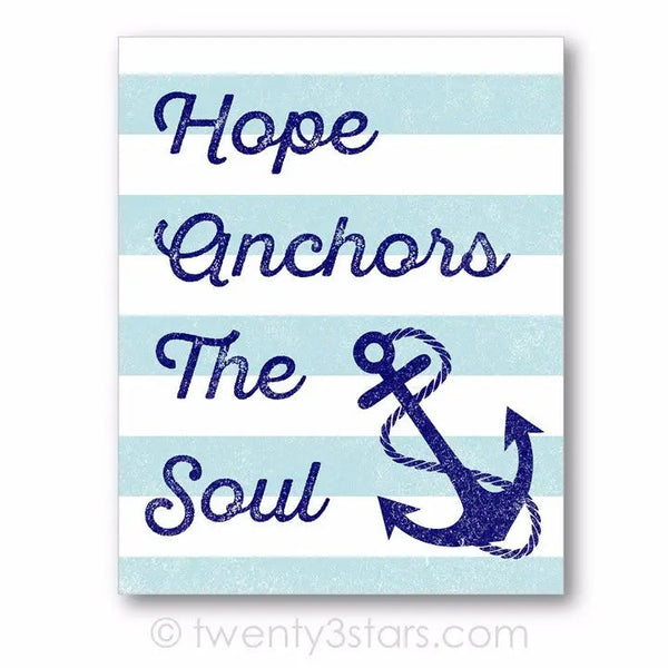 Hope Anchors The Soul Wall Art - twenty3stars