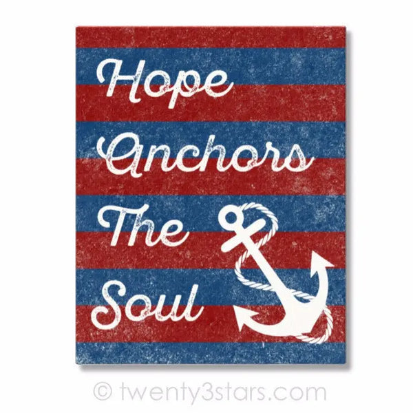 Hope Anchors The Soul Wall Art - twenty3stars