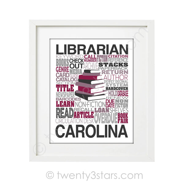 Librarian Wall Art - twenty3stars