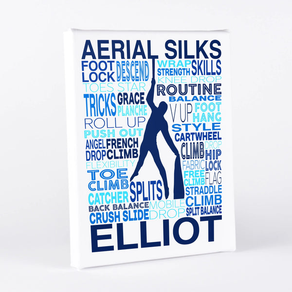 Men's Aerial Silks Typography Wall Art - twenty3stars