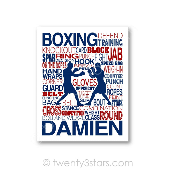 Men's Boxing Wall Art - twenty3stars