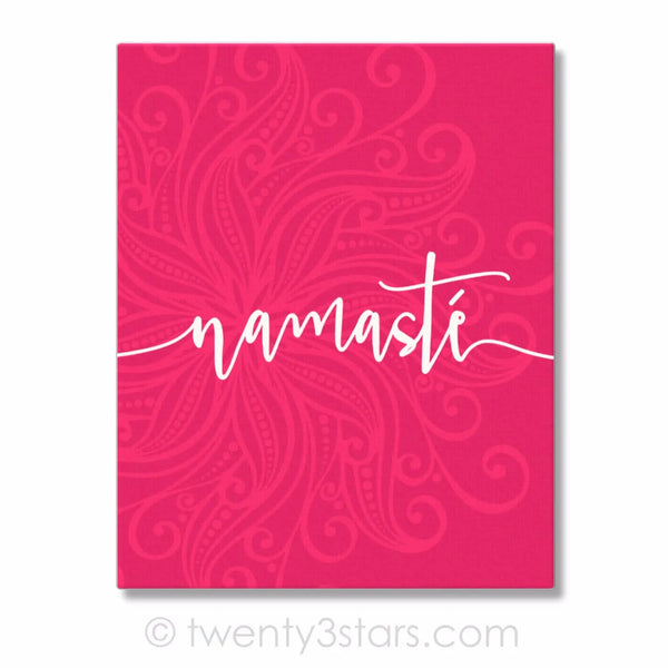 Namaste Yoga Henna Wall Art - twenty3stars