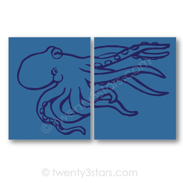 Octopus Tenticals Wall Art - twenty3stars