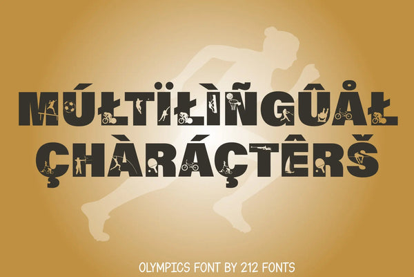Olympics Display & Dingbat Font (OTF) - by 212fonts 212 Fonts