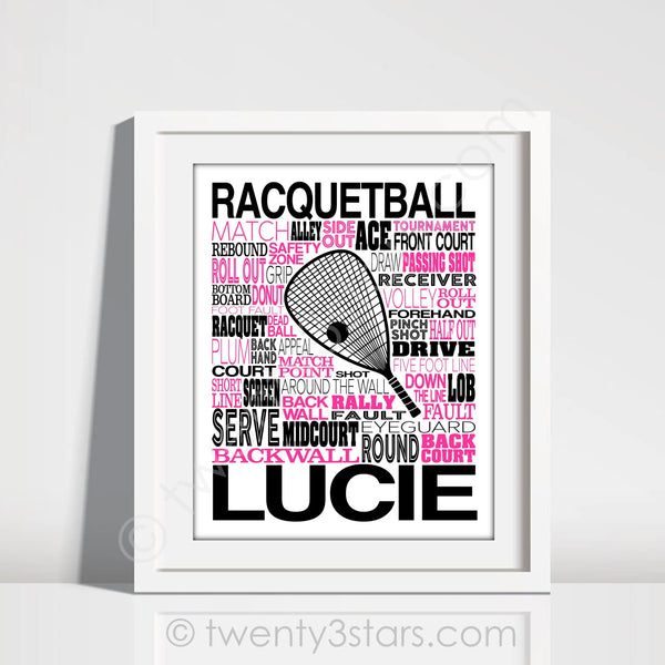 Racquetball Wall Art - twenty3stars