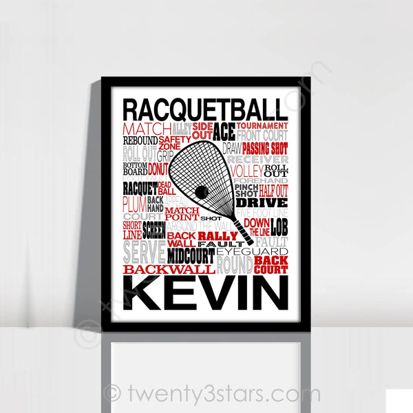 Racquetball Wall Art - twenty3stars