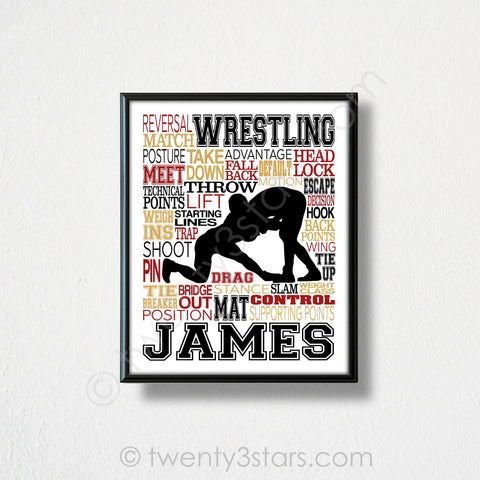 Wrestler Wall Art - twenty3stars