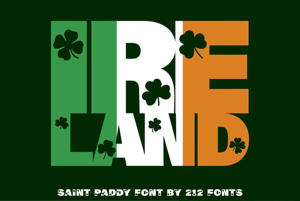 Saint Paddy's Dingbat font St Patrick OTF by 212 fonts 212 Fonts