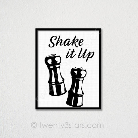 Salt & Pepper Shaker Kitchen Humor Wall Art - twenty3stars