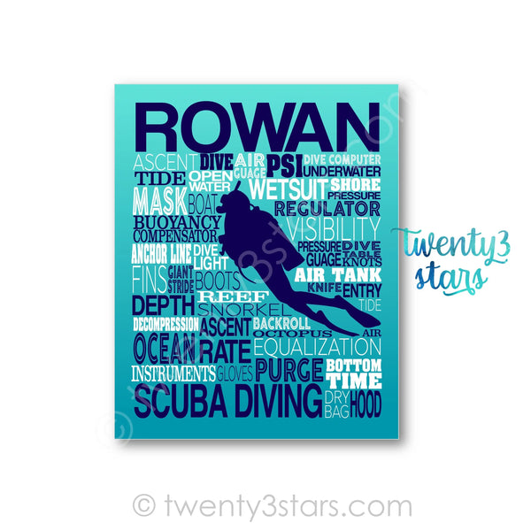 Scuba Diving Wall Art - twenty3stars