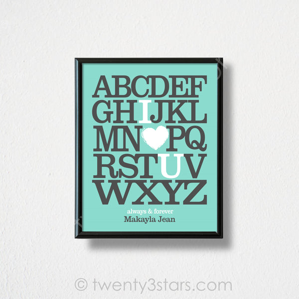 Alphabet Name Wall Art - twenty3stars