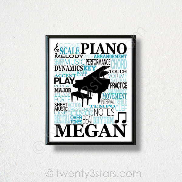 Keyboard Piano Wall Art - twenty3stars