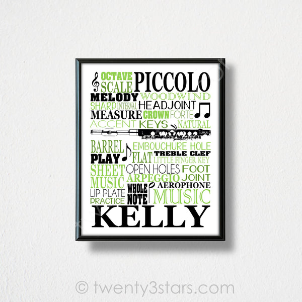 Piccolo Typography Wall Art - twenty3stars