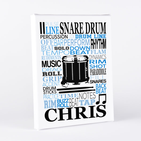 Snare Drums Typography Wall Art - twenty3stars