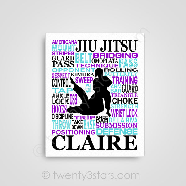 Girl's Jiu Jitsu Wall Art - twenty3stars